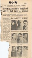 Inserto di giornale storico